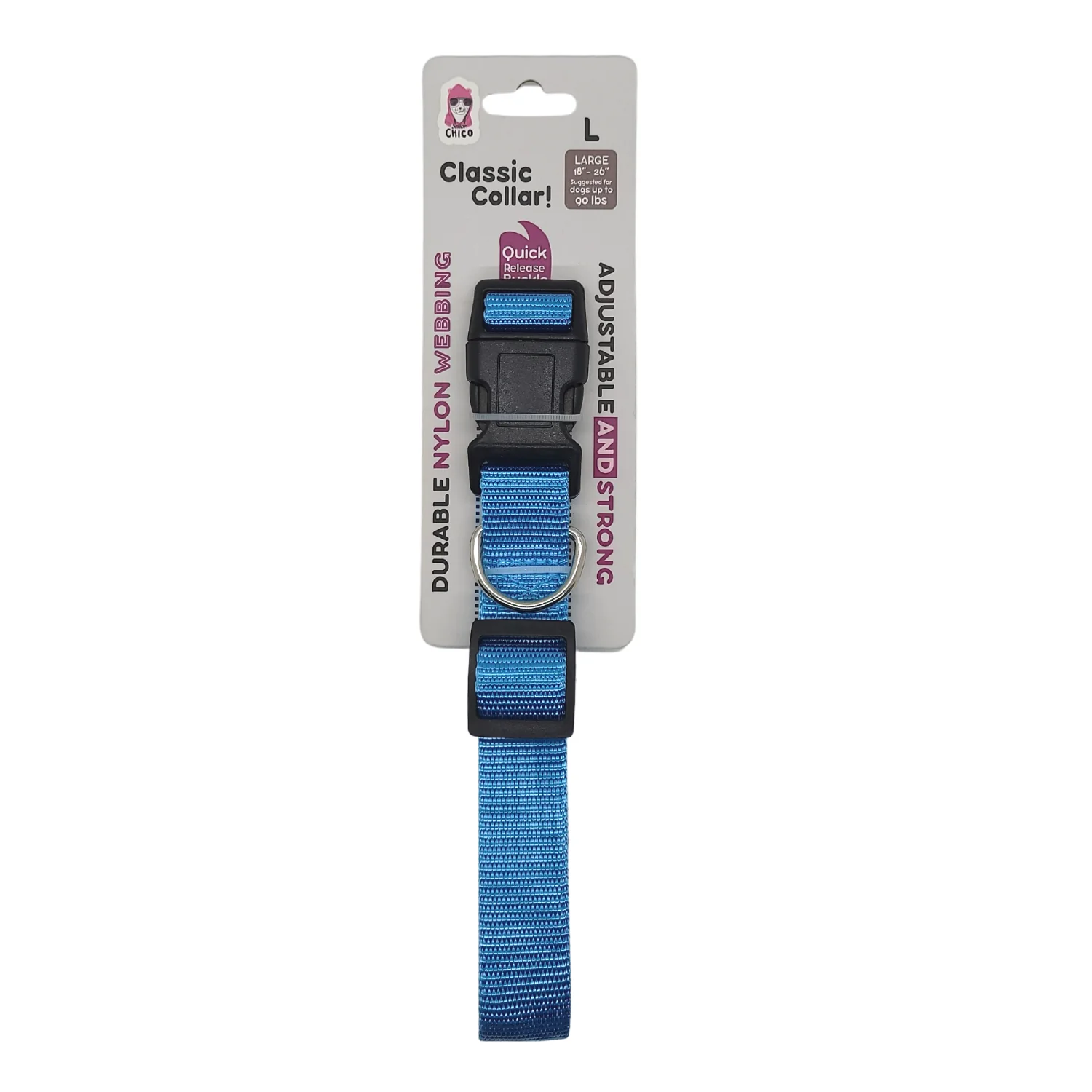 Quick-Release Nylon Dog Collar – Stylish & Durable, Adjustable Fit - Image 4