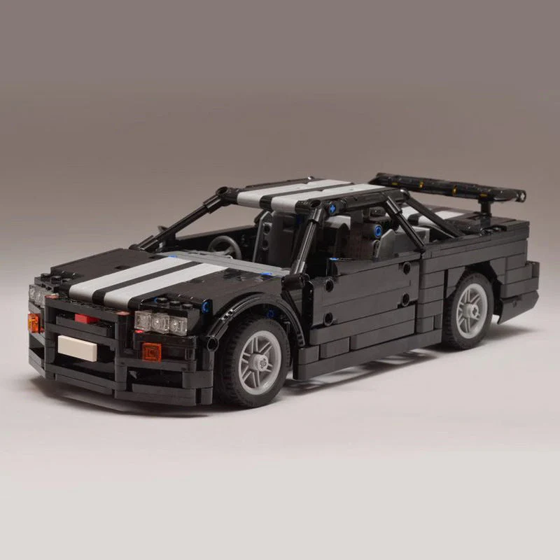 R34 Sports Car Remote Control Building Block Toy - Image 11