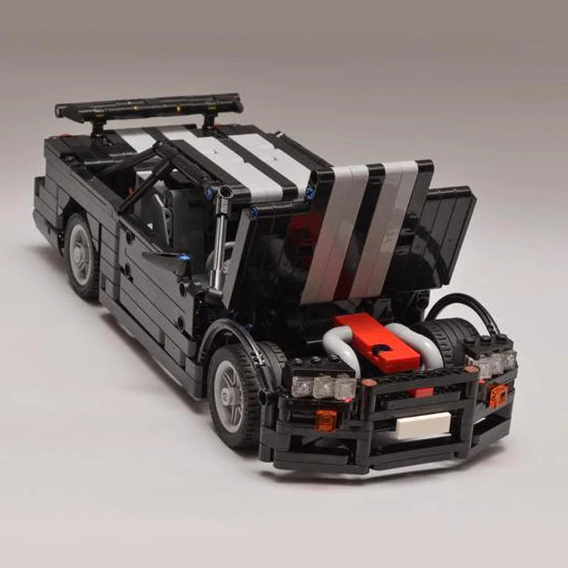 R34 Sports Car Remote Control Building Block Toy - Image 6