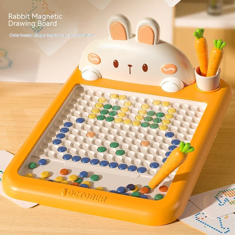 Rabbit Magnetic Drawing Board Puzzle Toys Early Education Children's Toys - Image 3