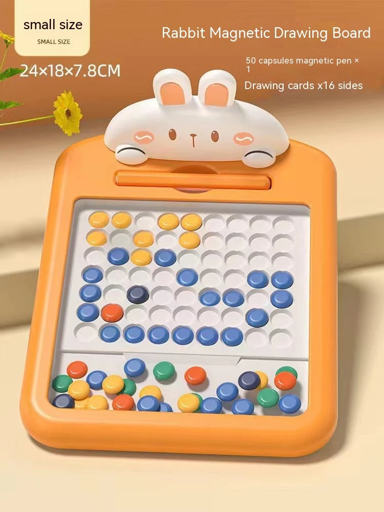 Rabbit Magnetic Drawing Board Puzzle Toys Early Education Children's Toys - Image 9