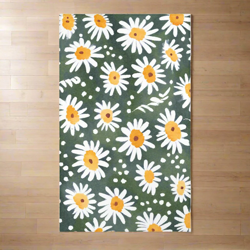 Rabbit Mat, Green Daisy - Image 2
