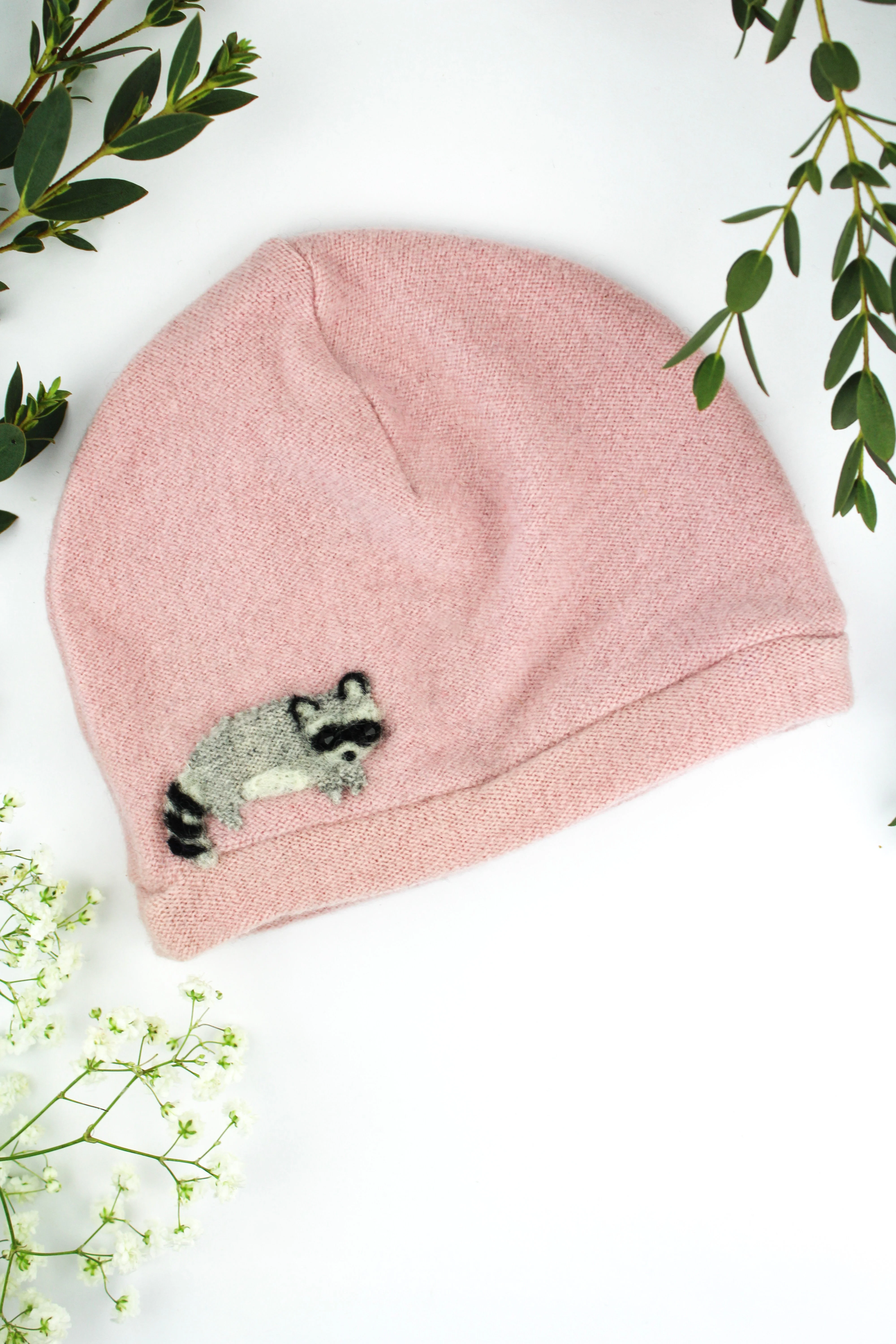 Raccoon Cashmere Hat - Baby - Image 11