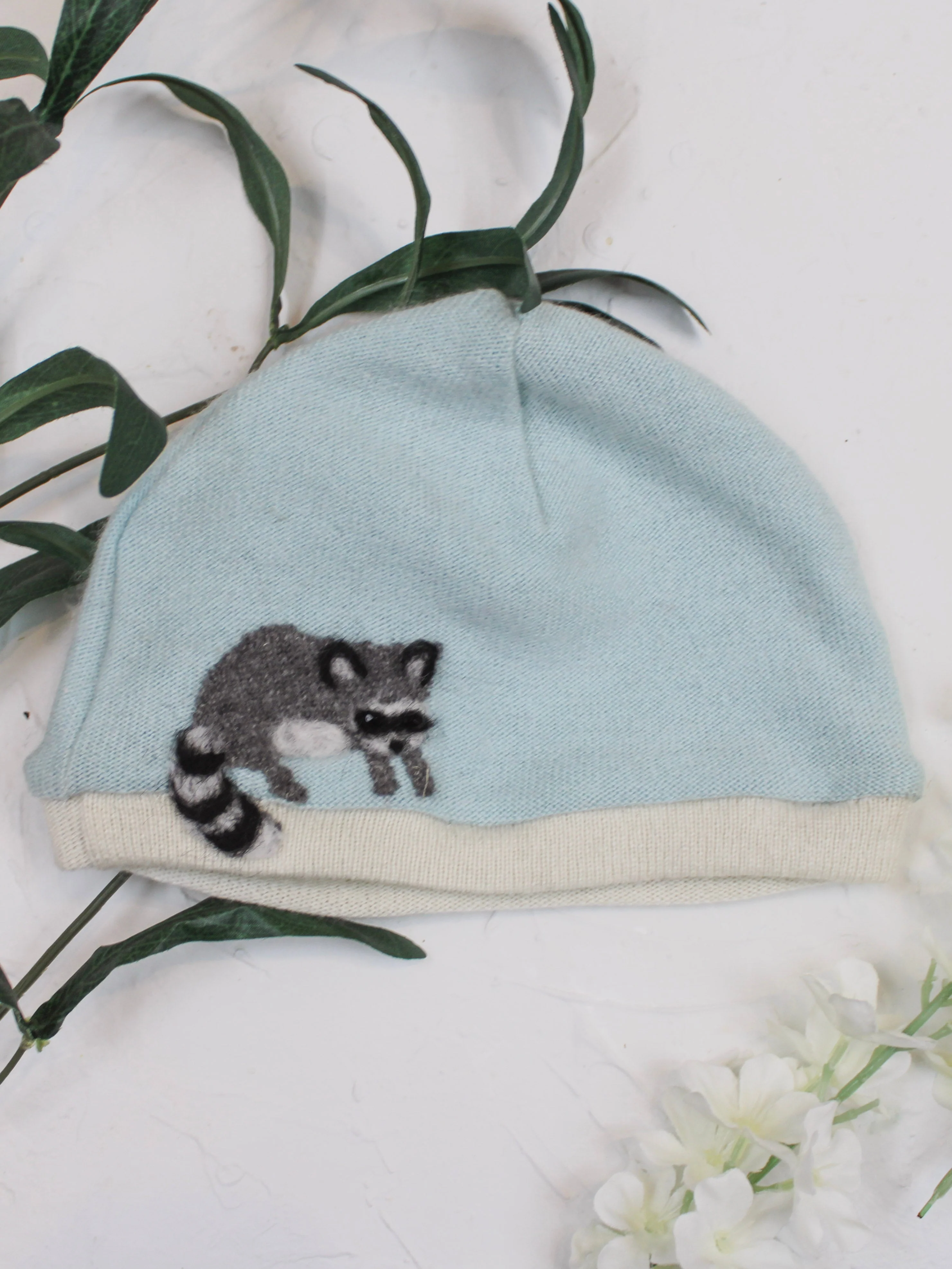 Raccoon Cashmere Hat - Baby - Image 14
