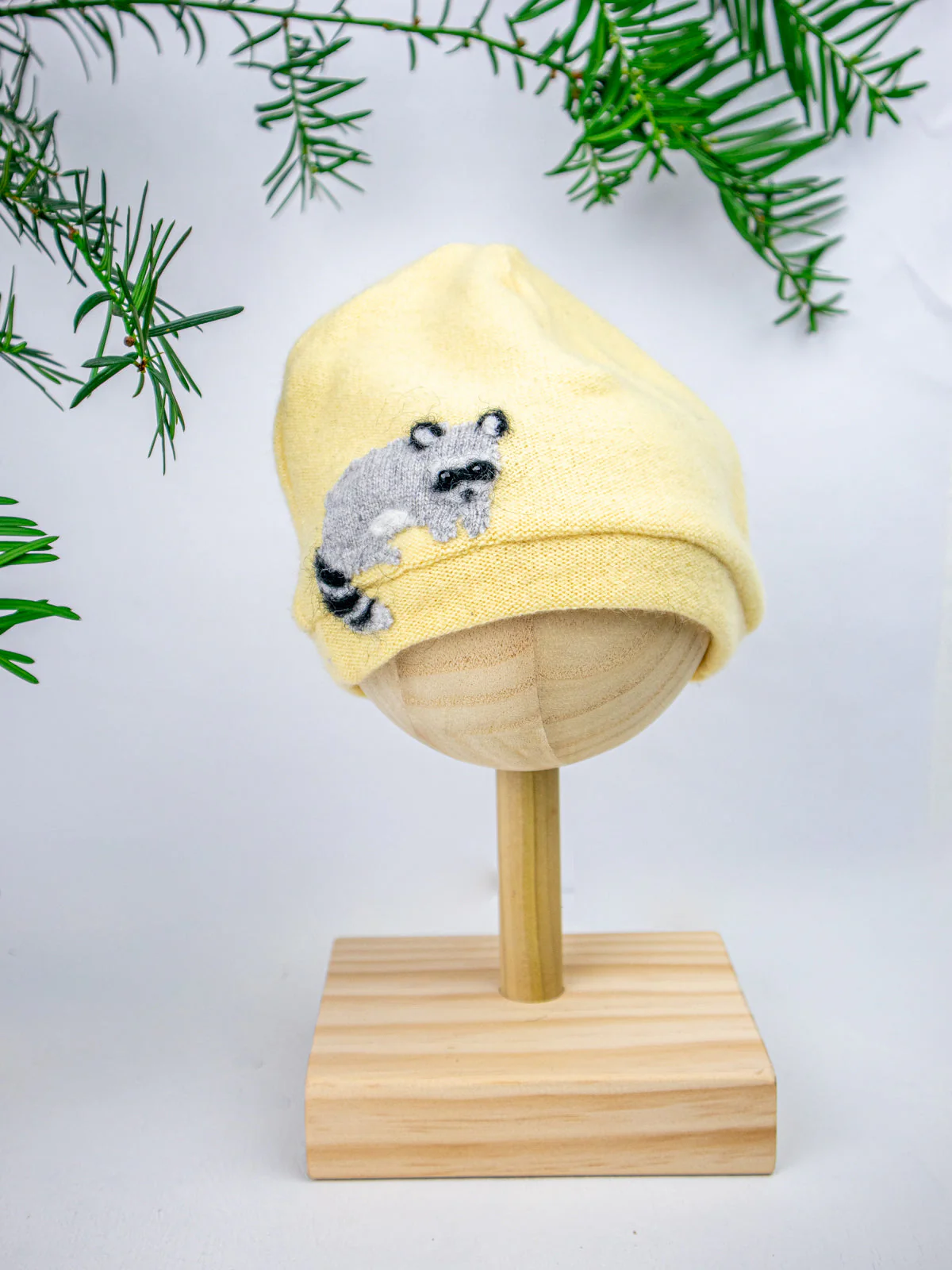 Raccoon Cashmere Hat - Baby - Image 3