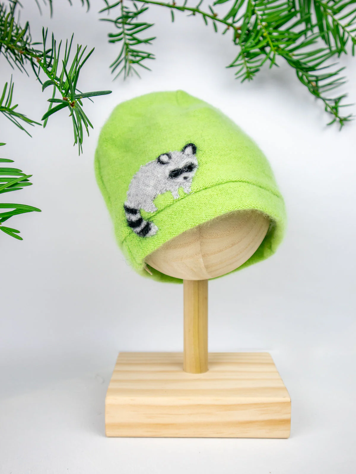 Raccoon Cashmere Hat - Baby - Image 4