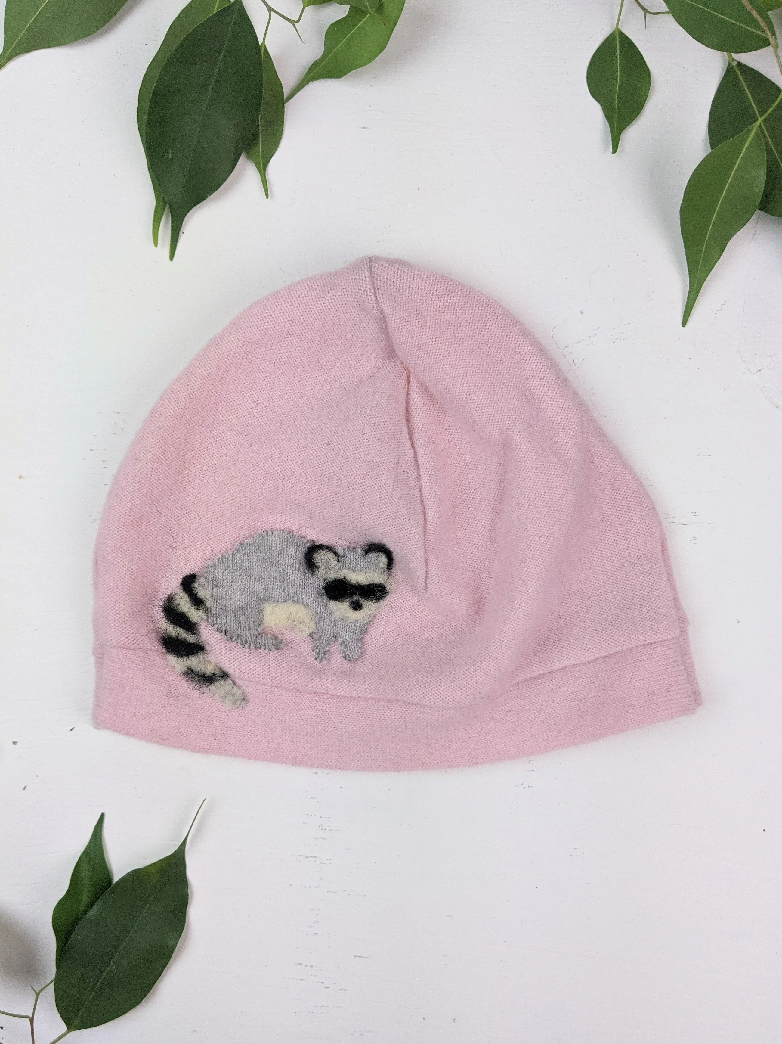 Raccoon Cashmere Hat - Baby - Image 5