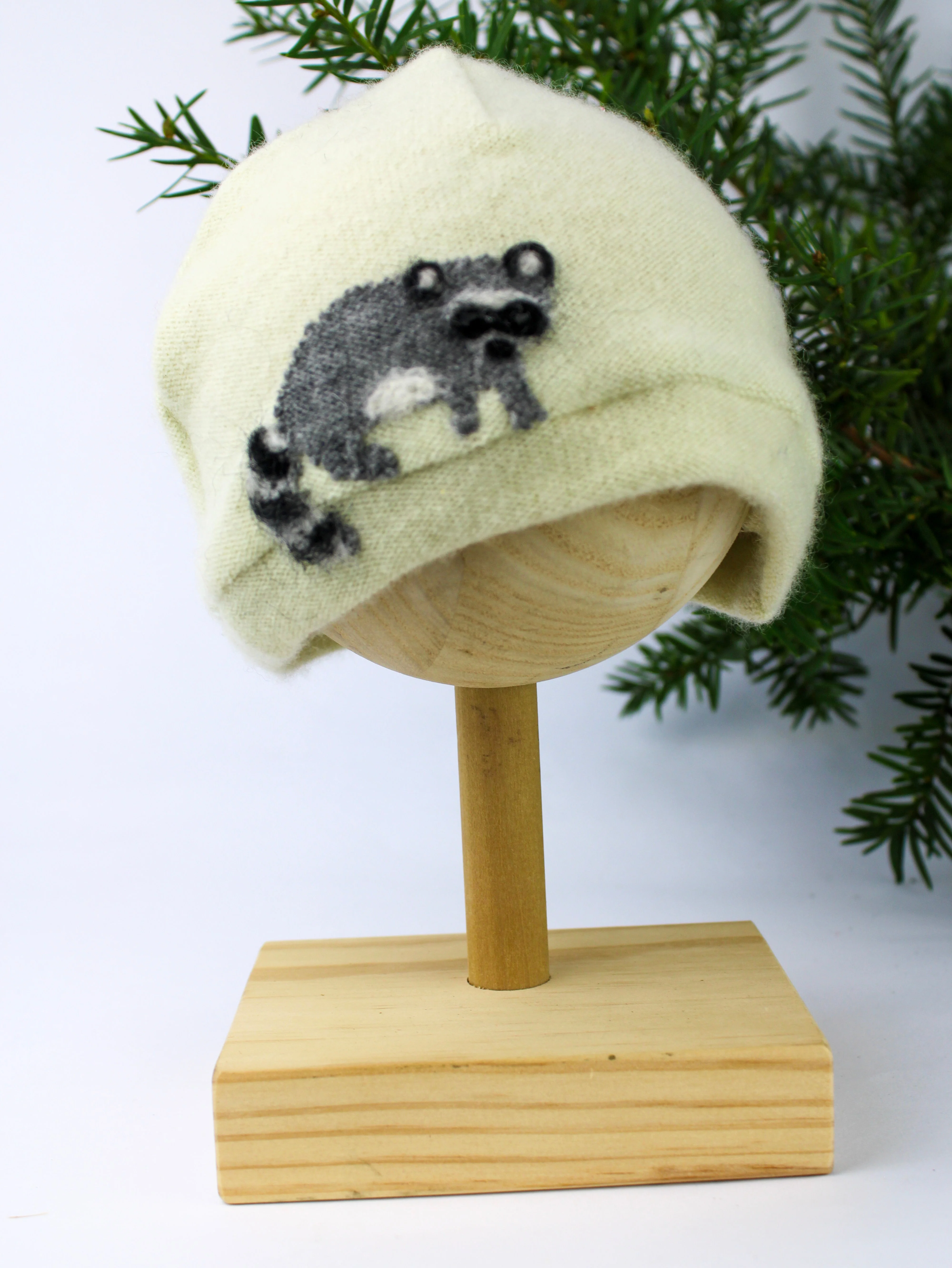 Raccoon Cashmere Hat - Baby - Image 6