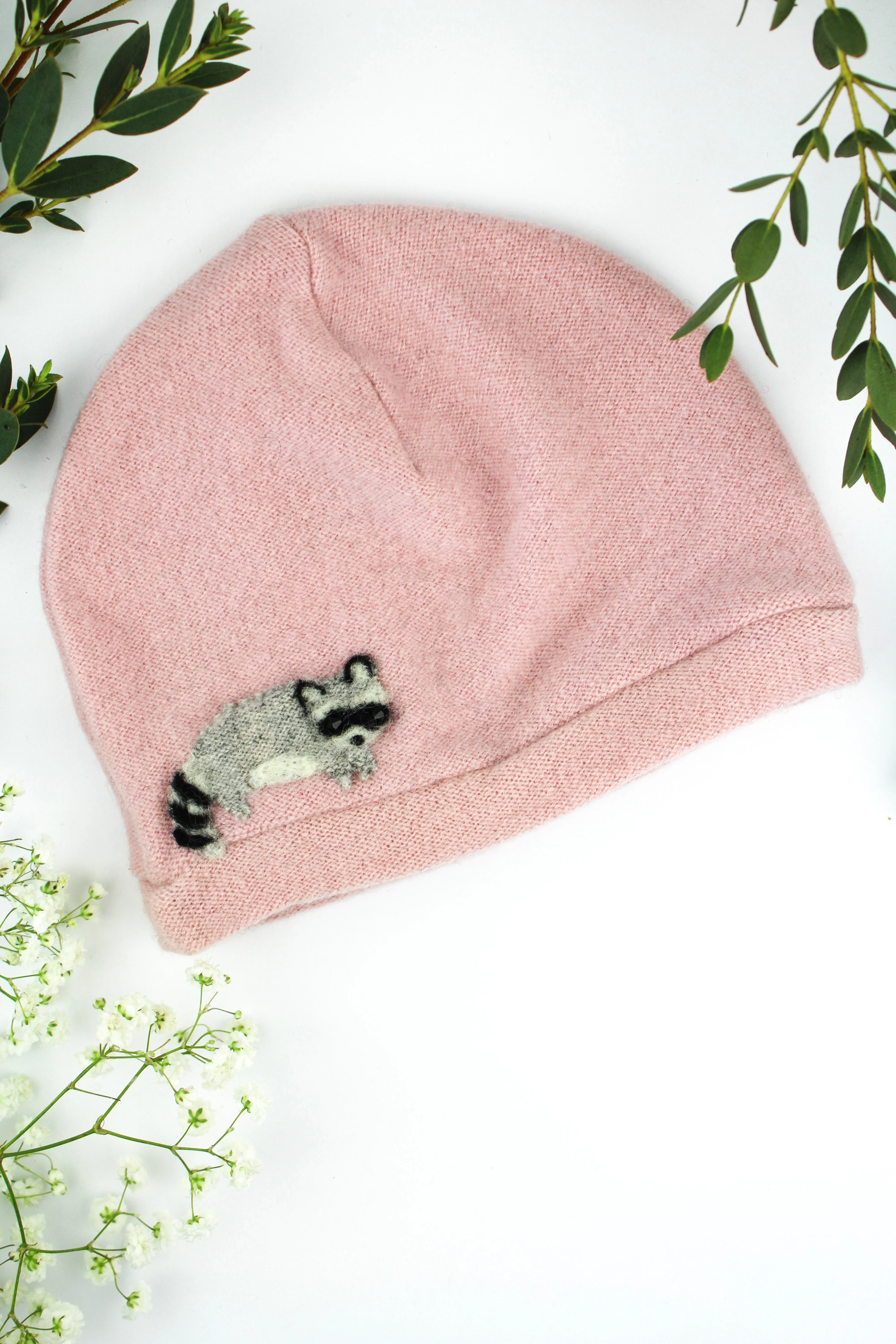 Raccoon Cashmere Hat - Baby - Image 8
