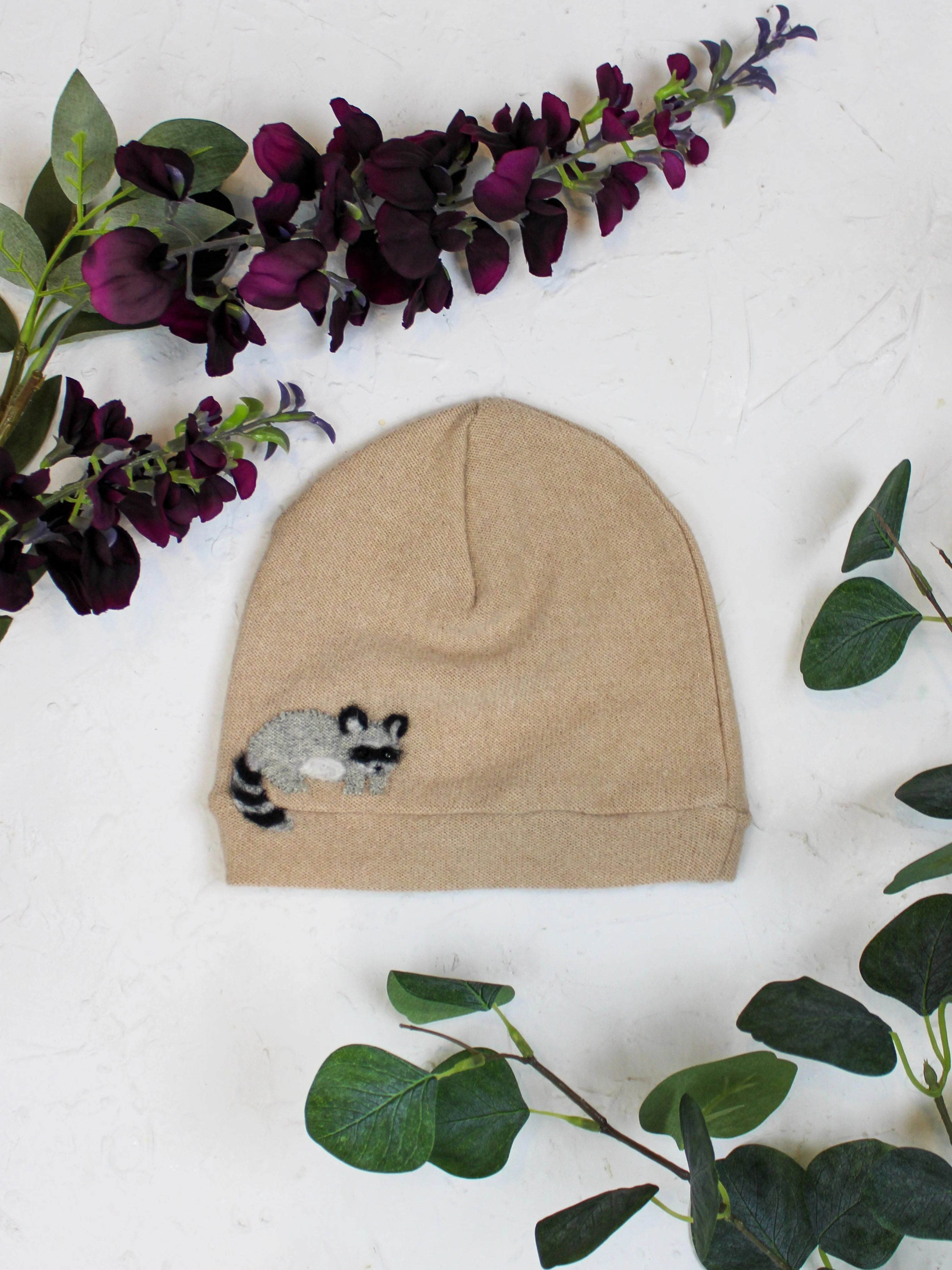 Raccoon Cashmere Hat - Child - Image 11