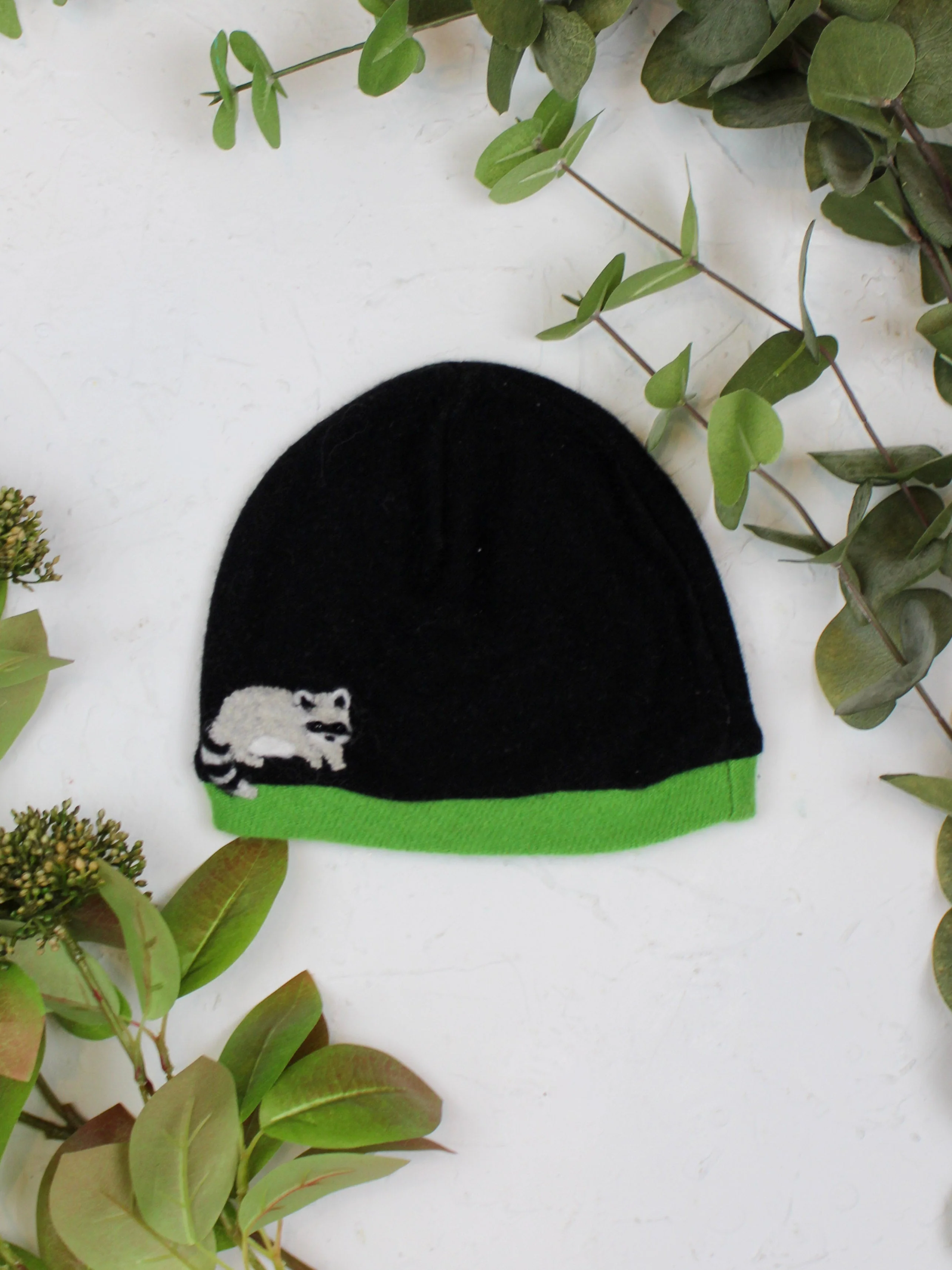 Raccoon Cashmere Hat - Child - Image 14