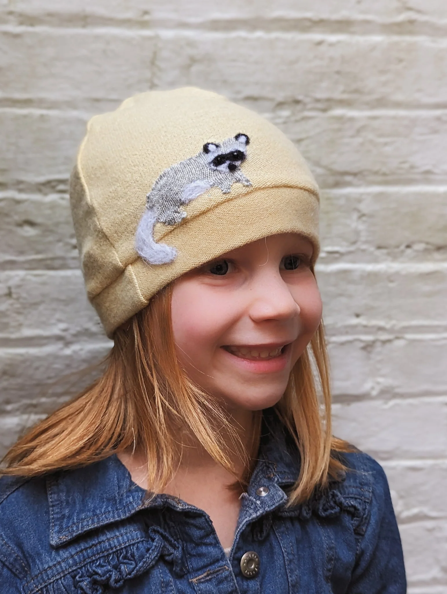 Raccoon Cashmere Hat - Child - Image 3
