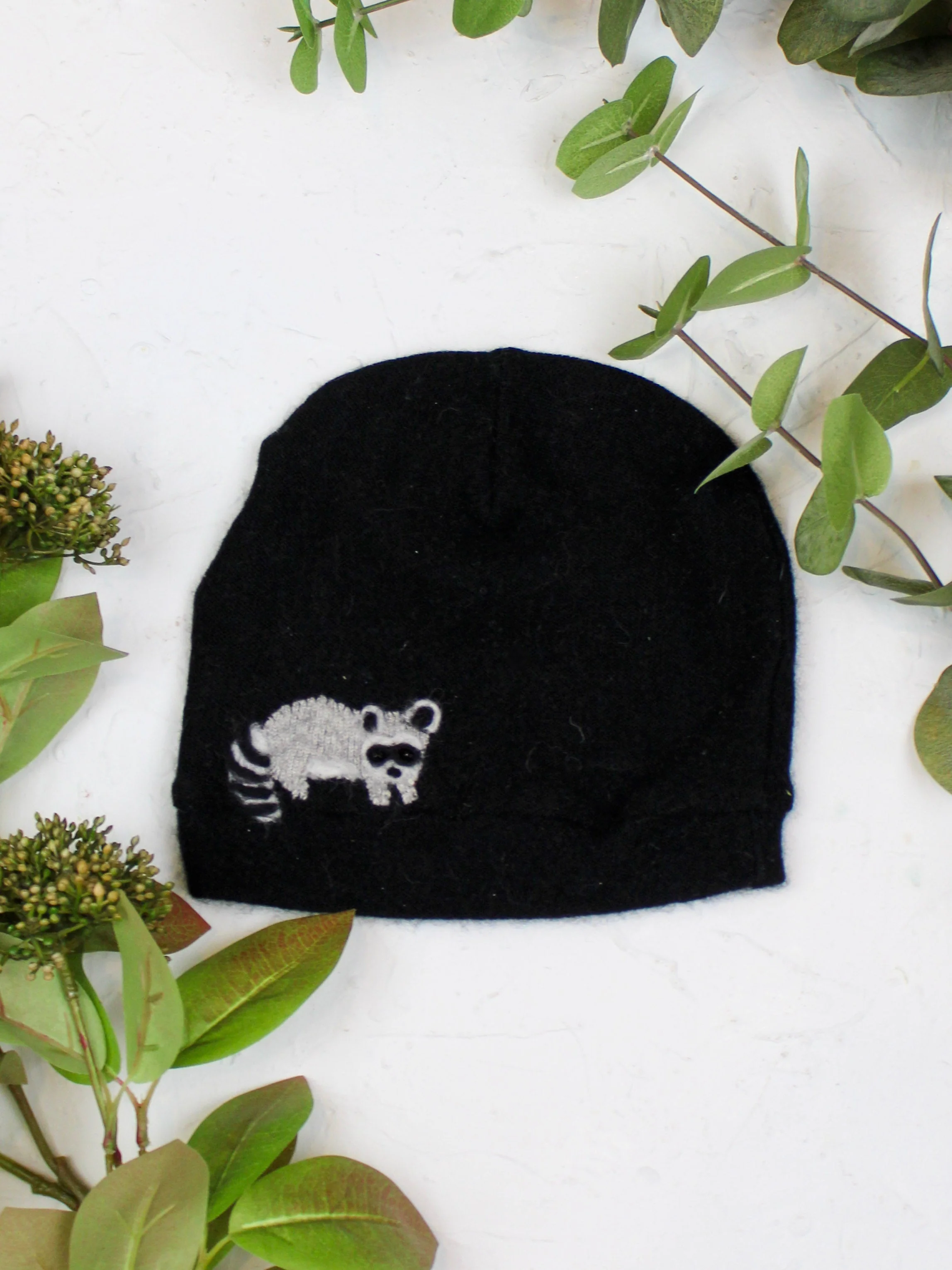 Raccoon Cashmere Hat - Child - Image 9