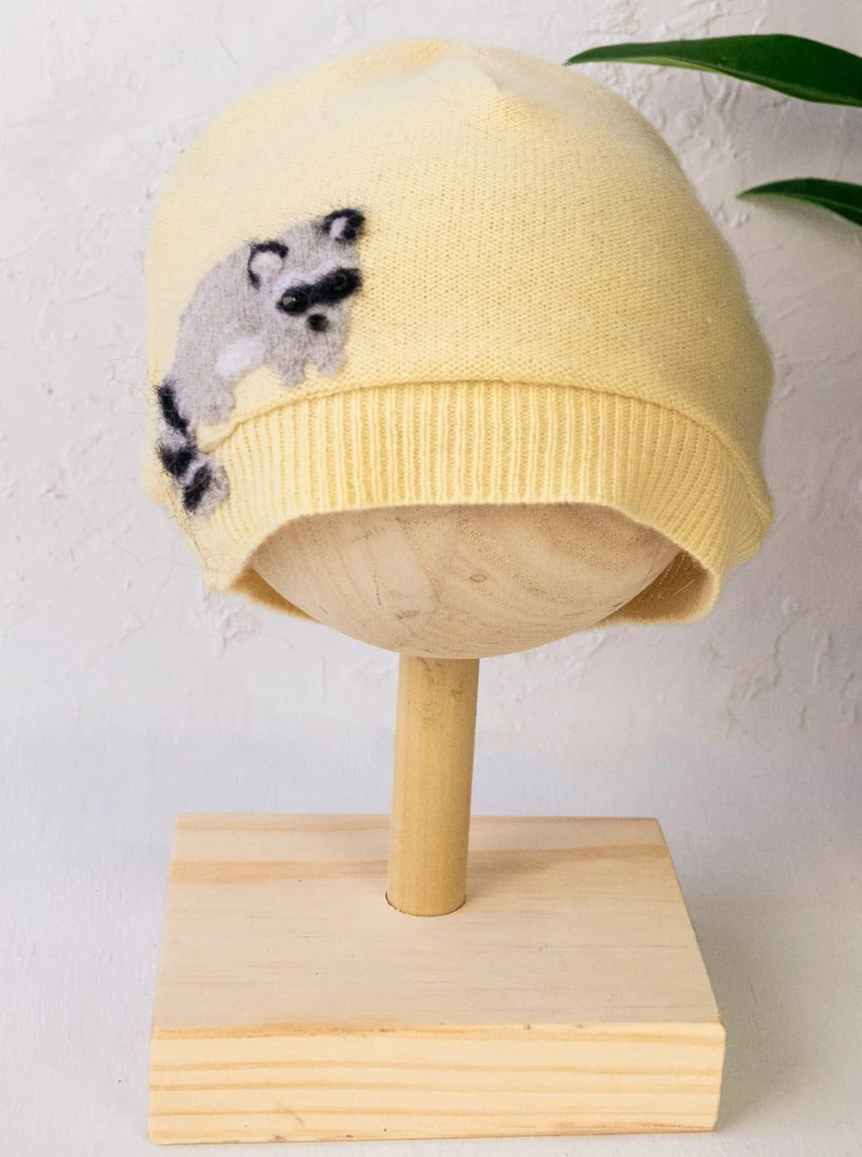 Raccoon Cashmere Hat - Toddler - Image 4