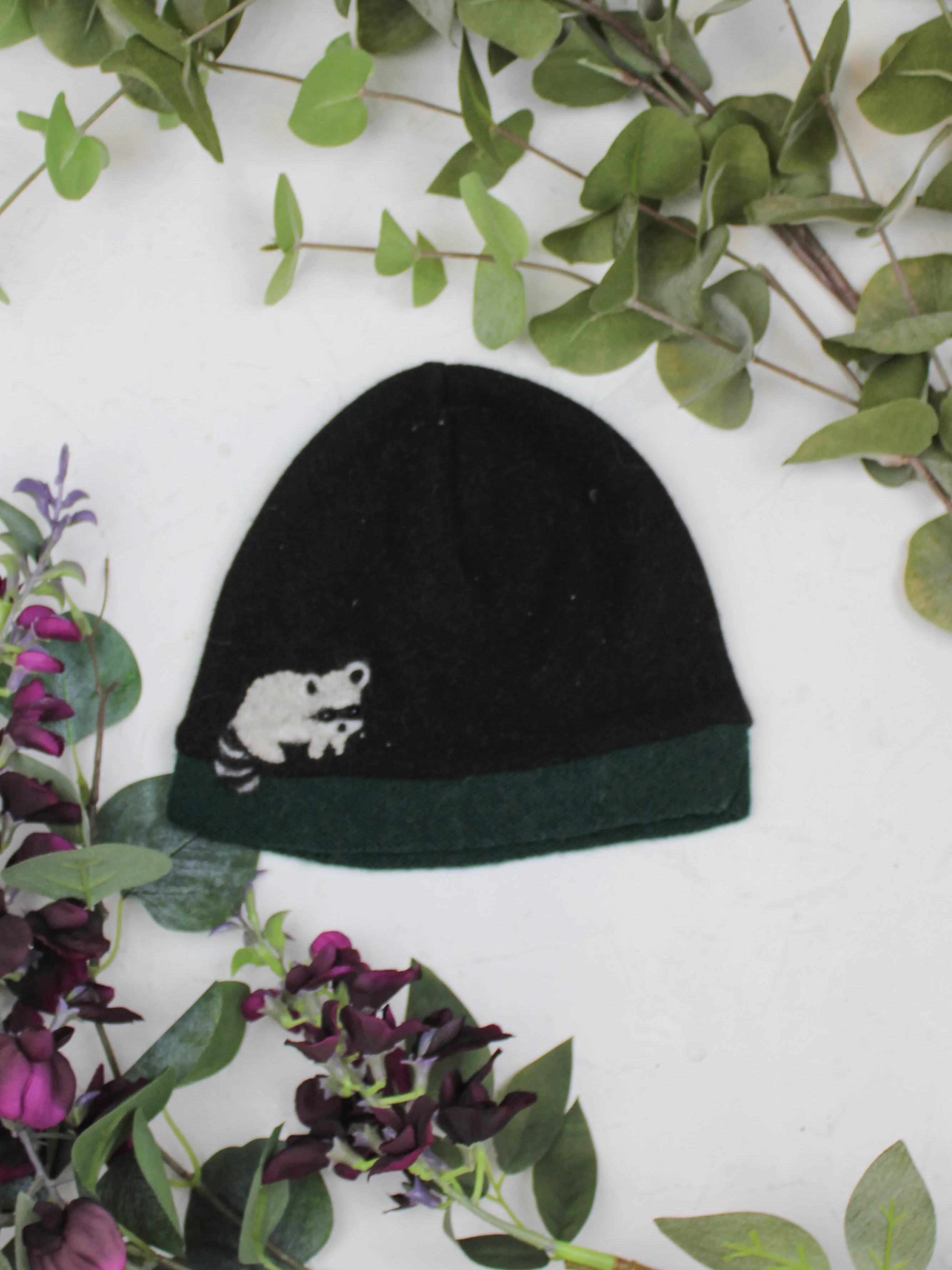 Raccoon Cashmere Hat - Toddler - Image 5