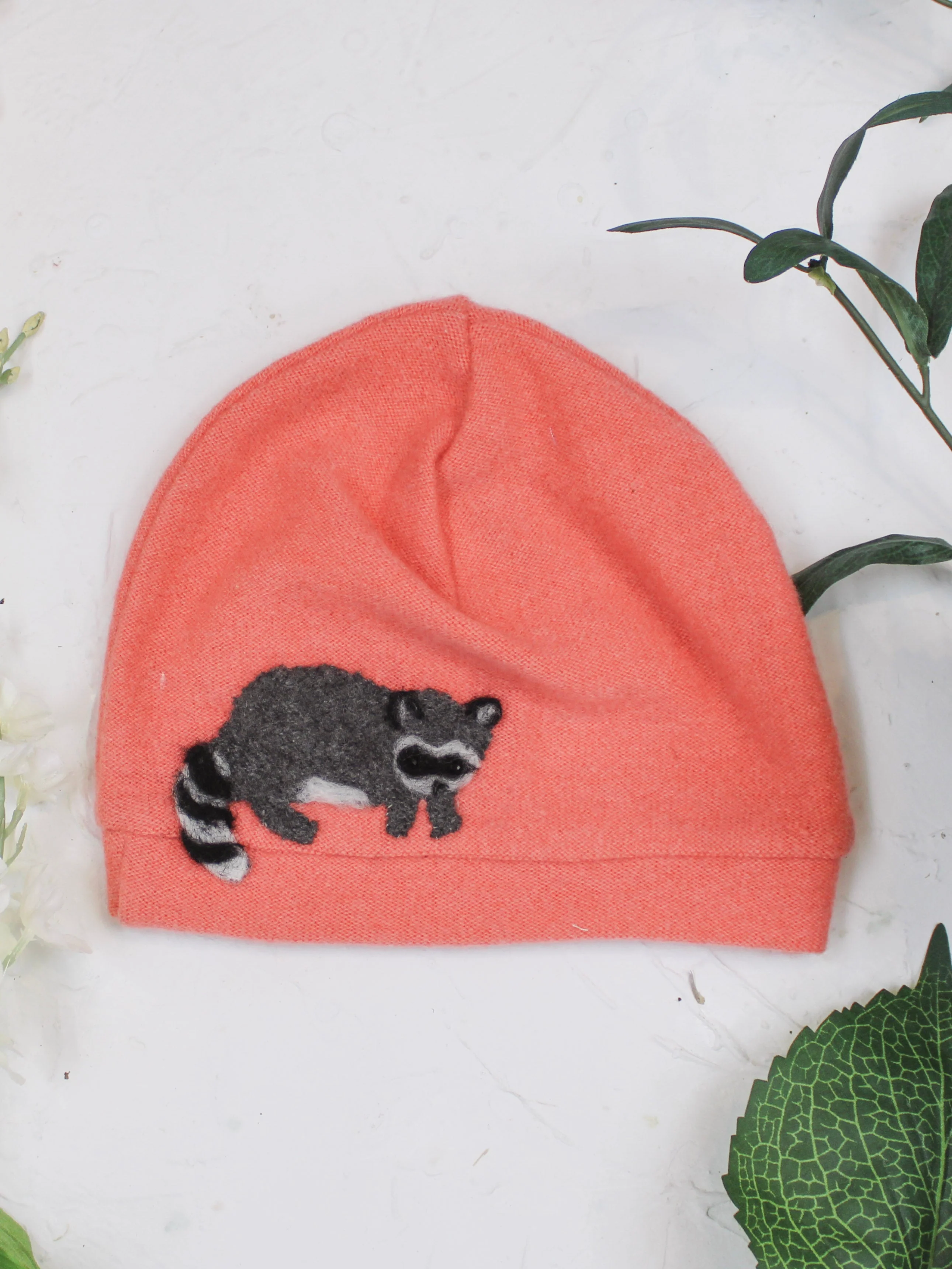 Raccoon Cashmere Hat - Toddler - Image 6