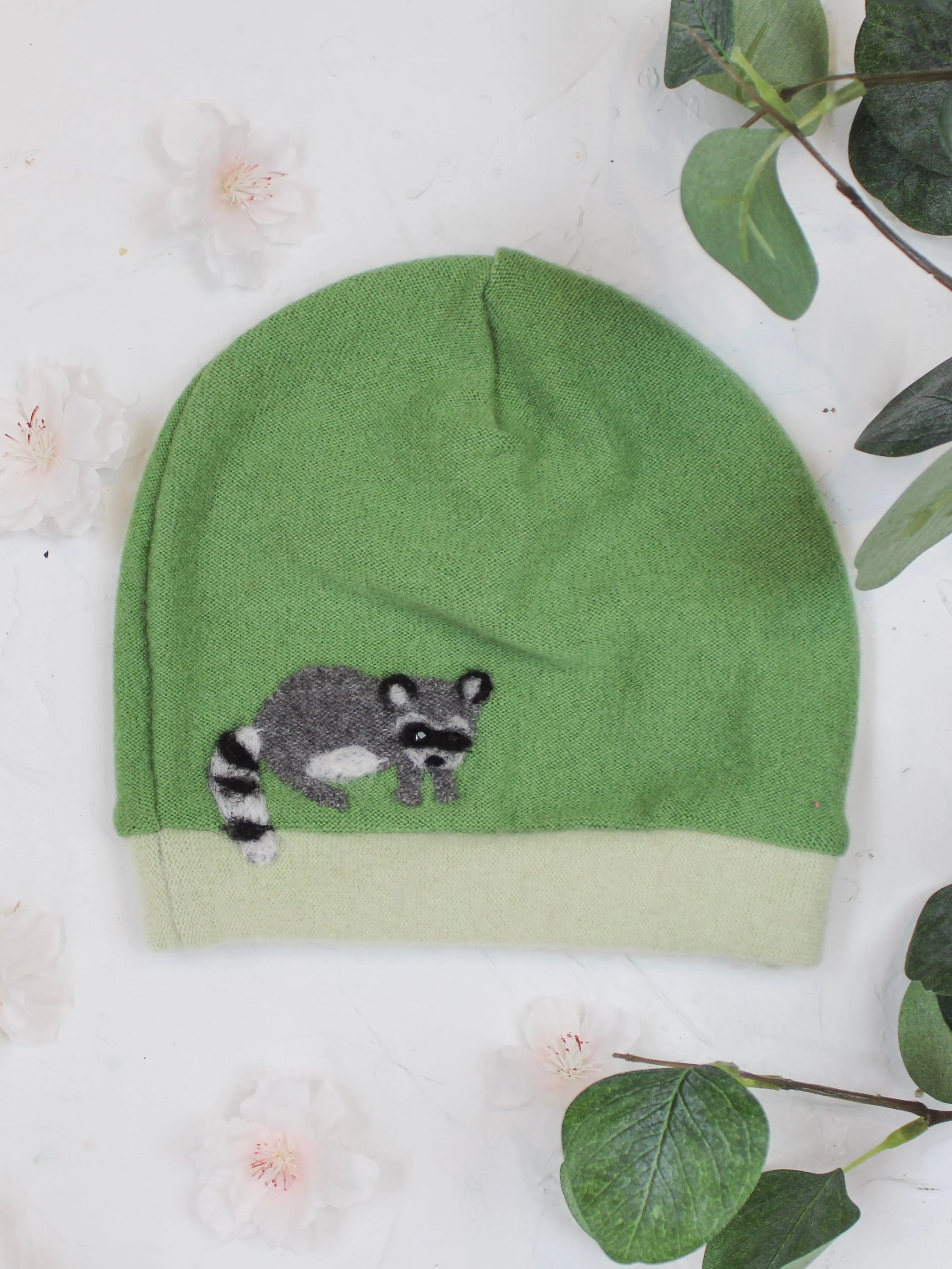 Raccoon Cashmere Hat - Toddler - Image 8