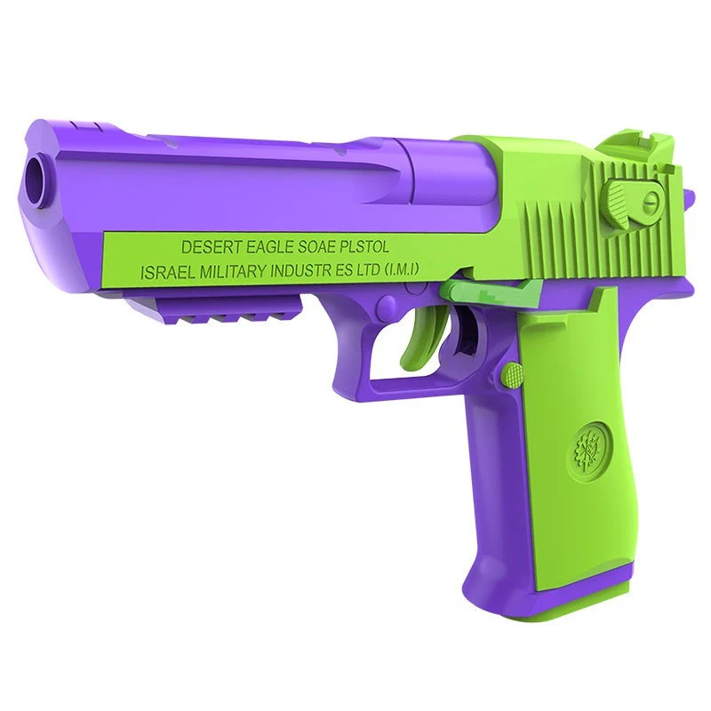 Radish Gun Toy Children's Desert Pistol Model Continuous Hair Throwing Shell Boy Toy - Image 9