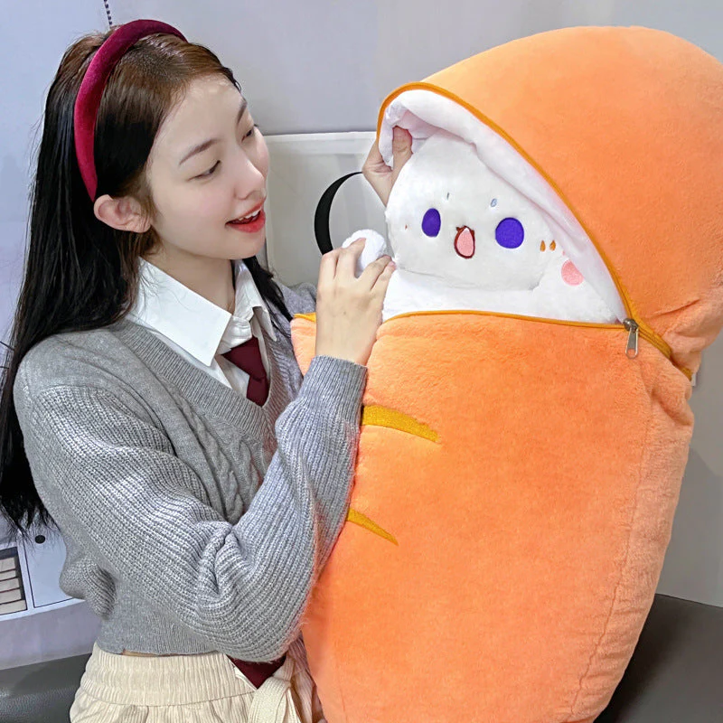 Radish Rabbit Doll Cat Pillow Toy - Image 2