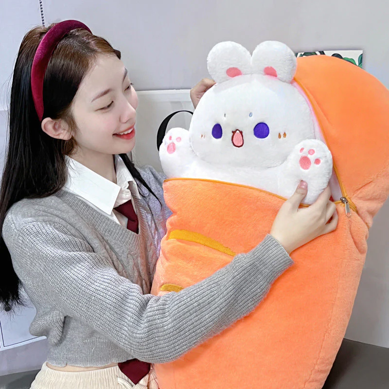 Radish Rabbit Doll Cat Pillow Toy - Image 3