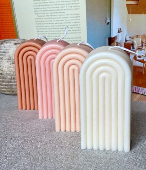 Rainbow Arch Candle – Handcrafted Soy Wax Artistry for a Colorful Touch - Image 2