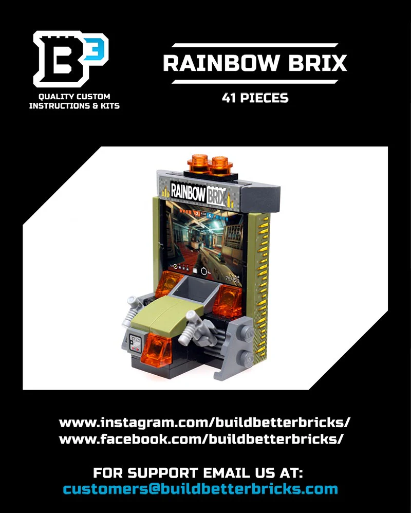 Rainbow Brix Shooter Arcade Game made using LEGO parts - B3 Customs - Image 2
