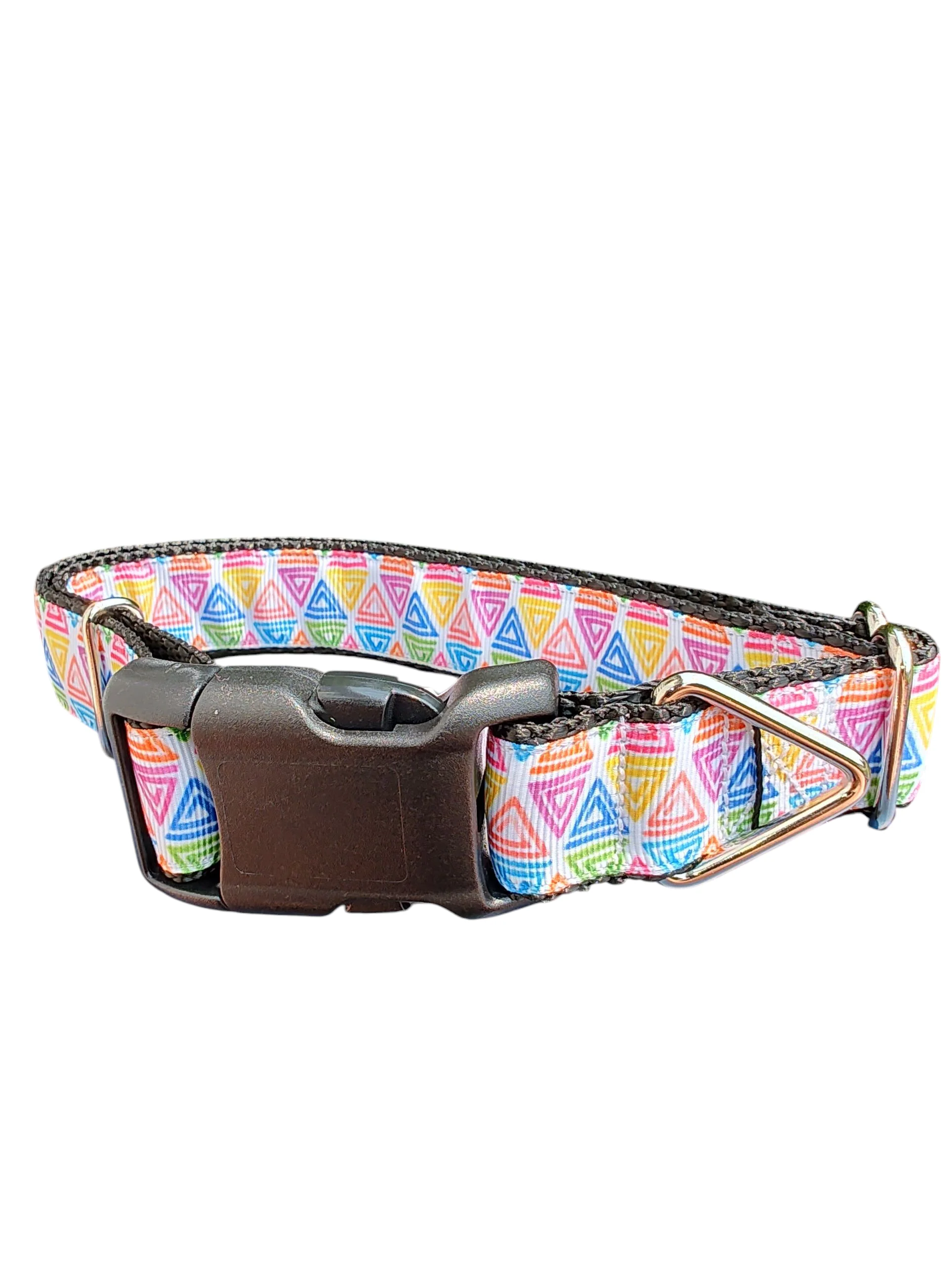 Rainbow Doodles Nylon Dog Collar - Image 2