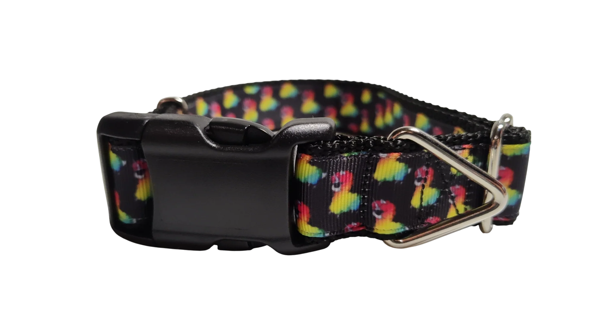 Rainbow Llamacorn Nylon Dog Collar - Image 2
