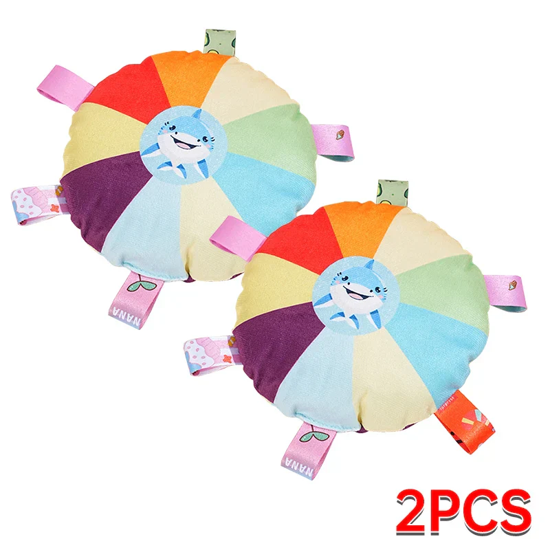 Rainbow Plush Flying Saucer Dog Toy – Interactive Chew & Training Disc - Image 10
