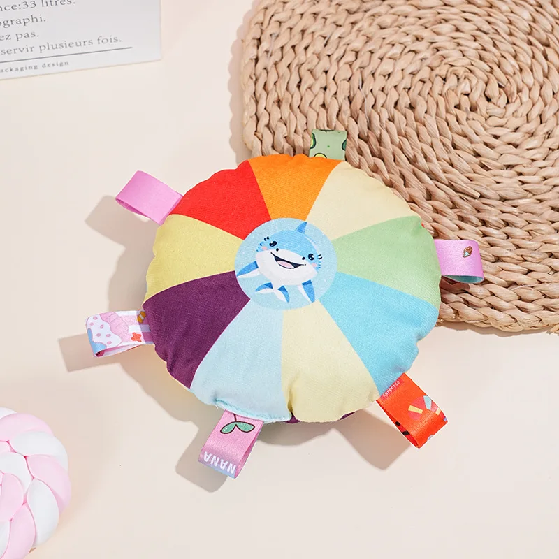 Rainbow Plush Flying Saucer Dog Toy – Interactive Chew & Training Disc - Image 7
