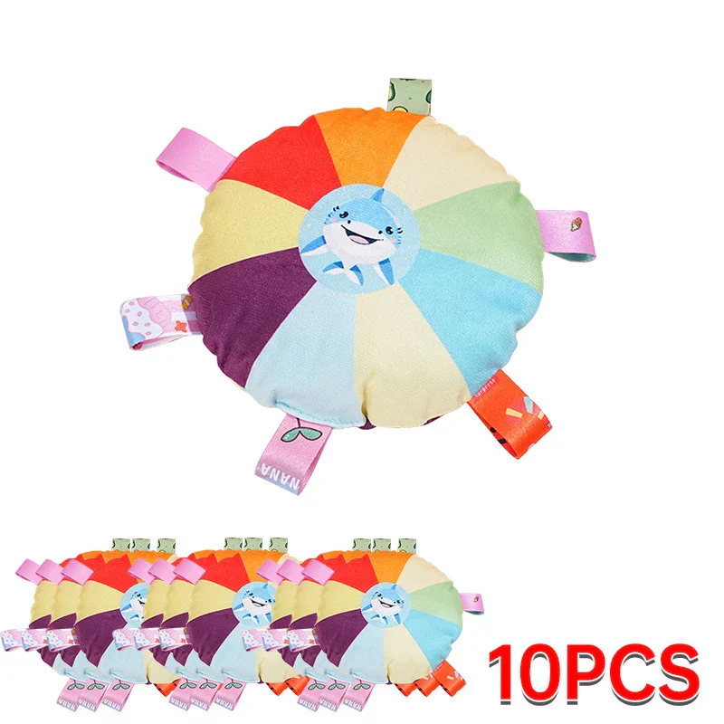 Rainbow Plush Flying Saucer Dog Toy – Interactive Chew & Training Disc - Image 8