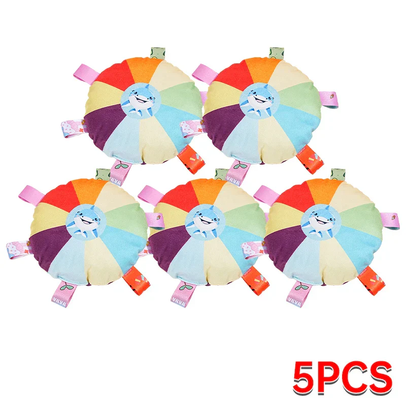 Rainbow Plush Flying Saucer Dog Toy – Interactive Chew & Training Disc - Image 9