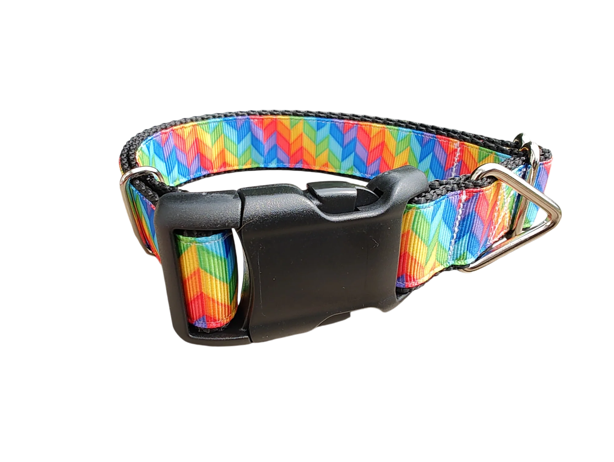 Rainbow Rays Nylon Dog Collar - Image 2