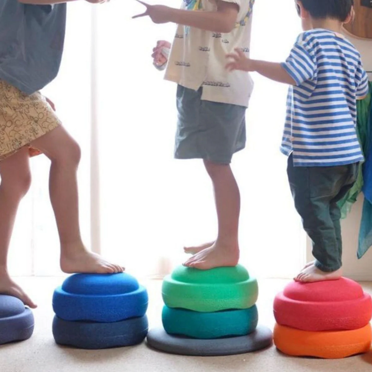 Rainbow River Crossing Stone Children's Balance Training Puzzle Toy - Image 3