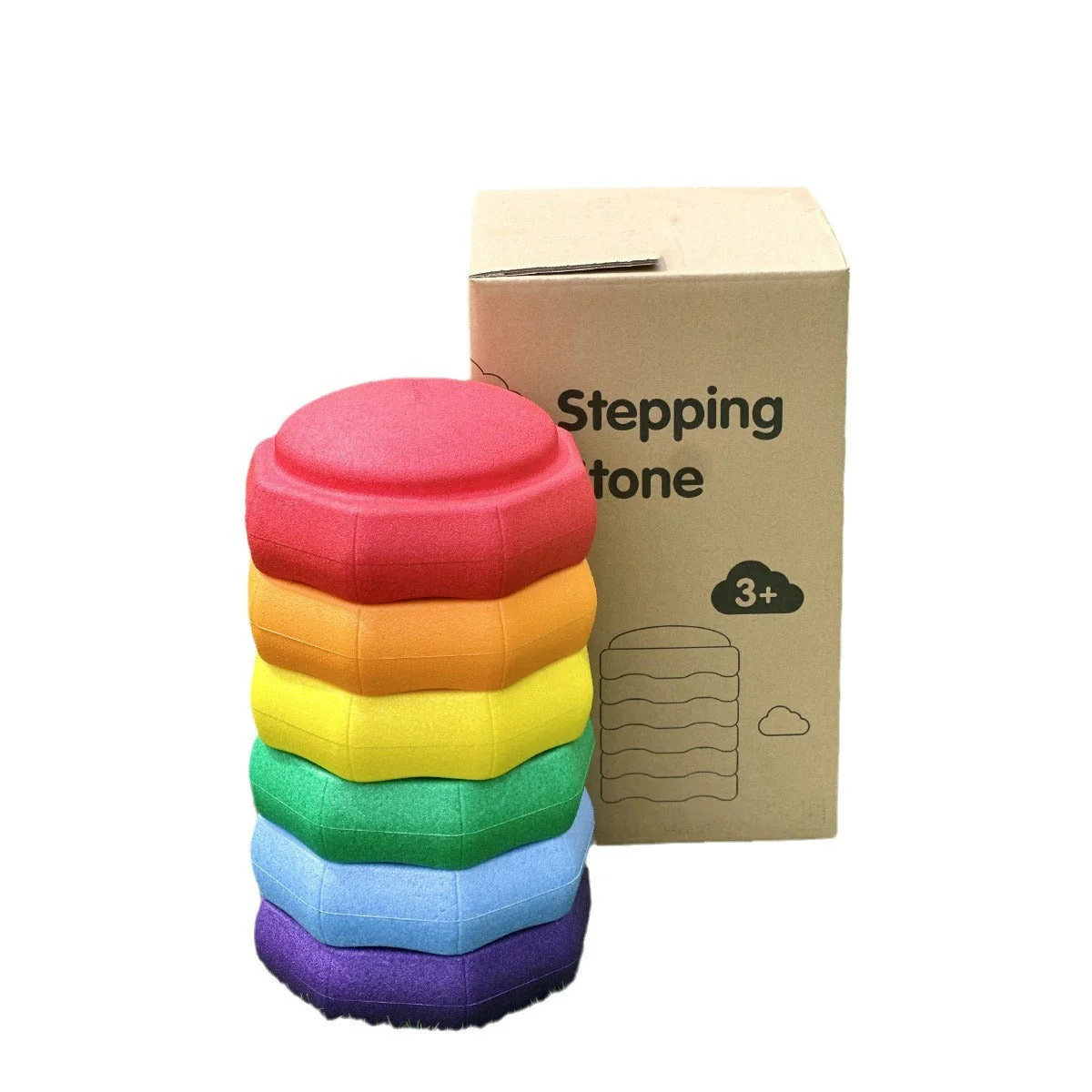Rainbow River Crossing Stone Children's Balance Training Puzzle Toy - Image 5