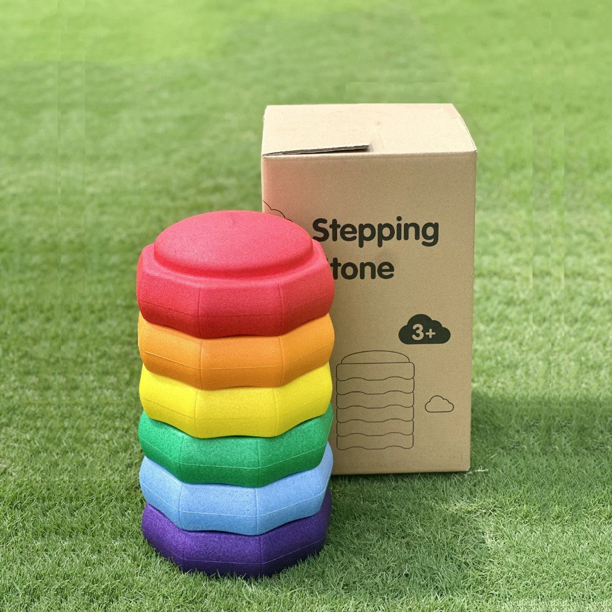 Rainbow River Crossing Stone Children's Balance Training Puzzle Toy - Image 6