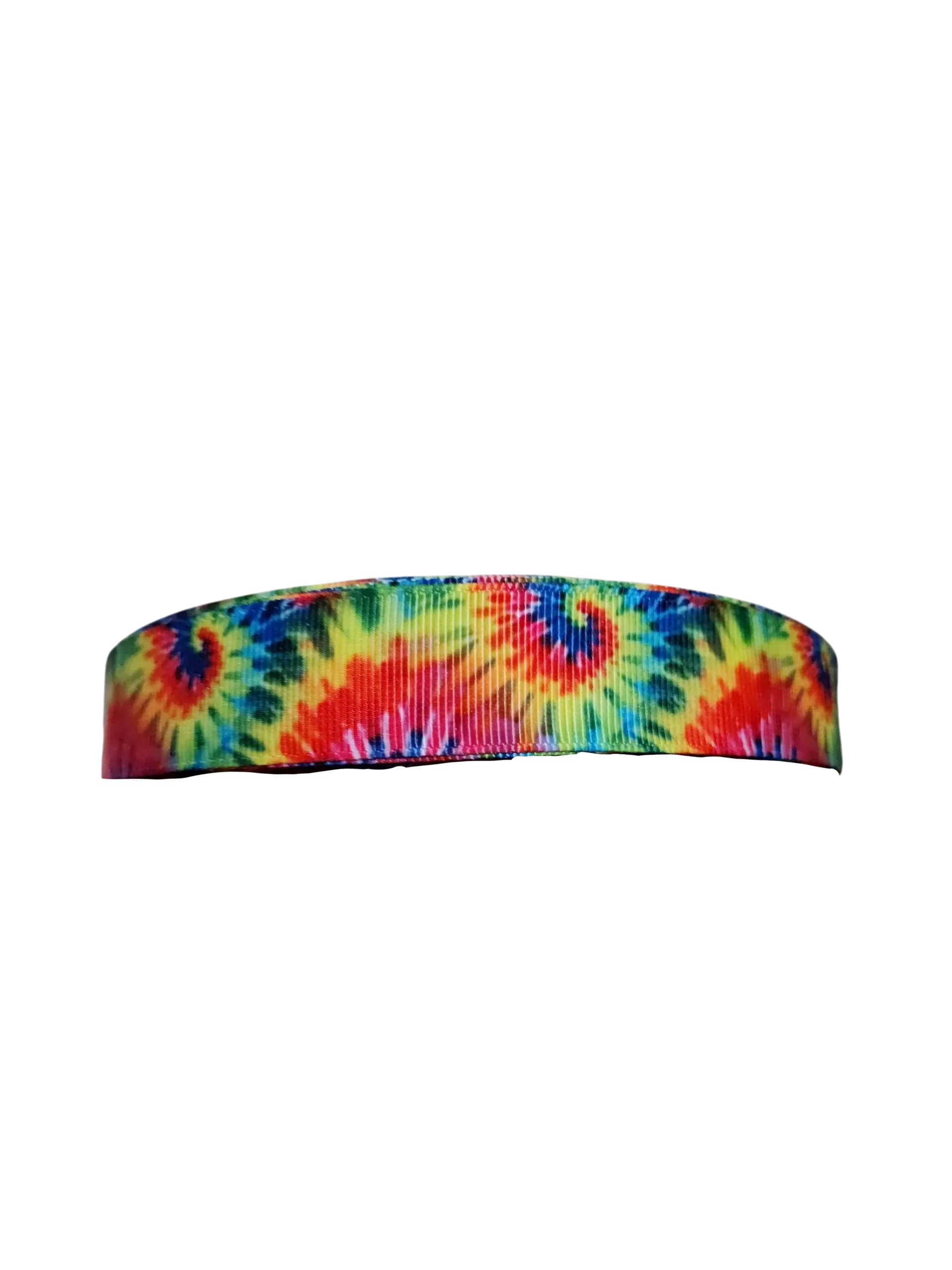 Rainbow Tie-Dye Nylon Dog Collar - Image 3