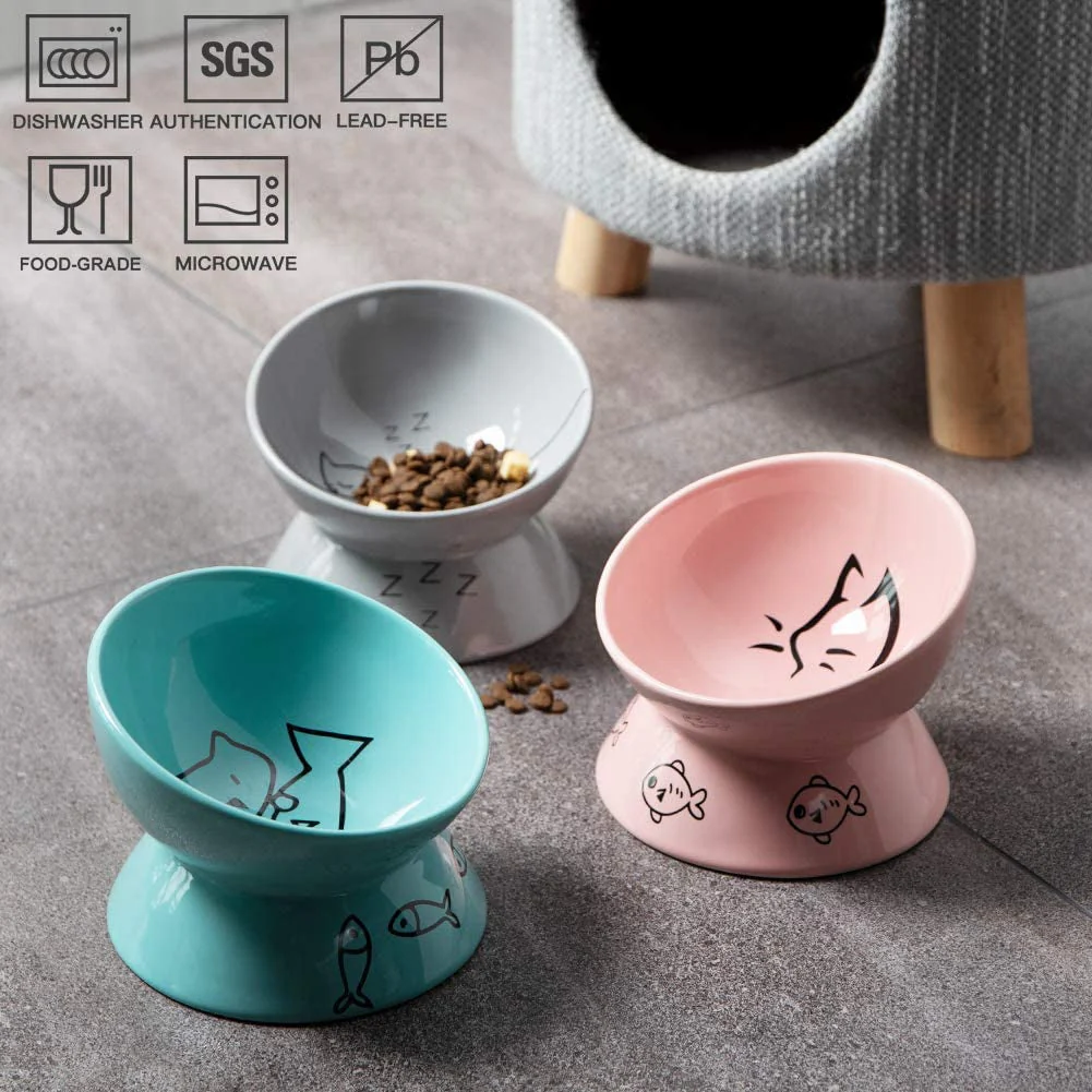 Raised Cat Bowl for Dry Wet Cat Food - Image 5