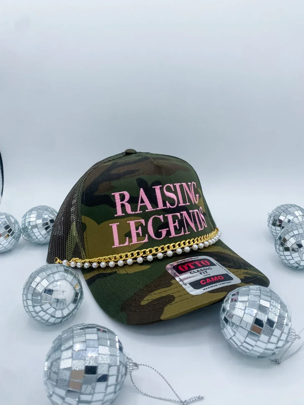 Raising Legends Pink Camo - Trucker Hat - Image 2