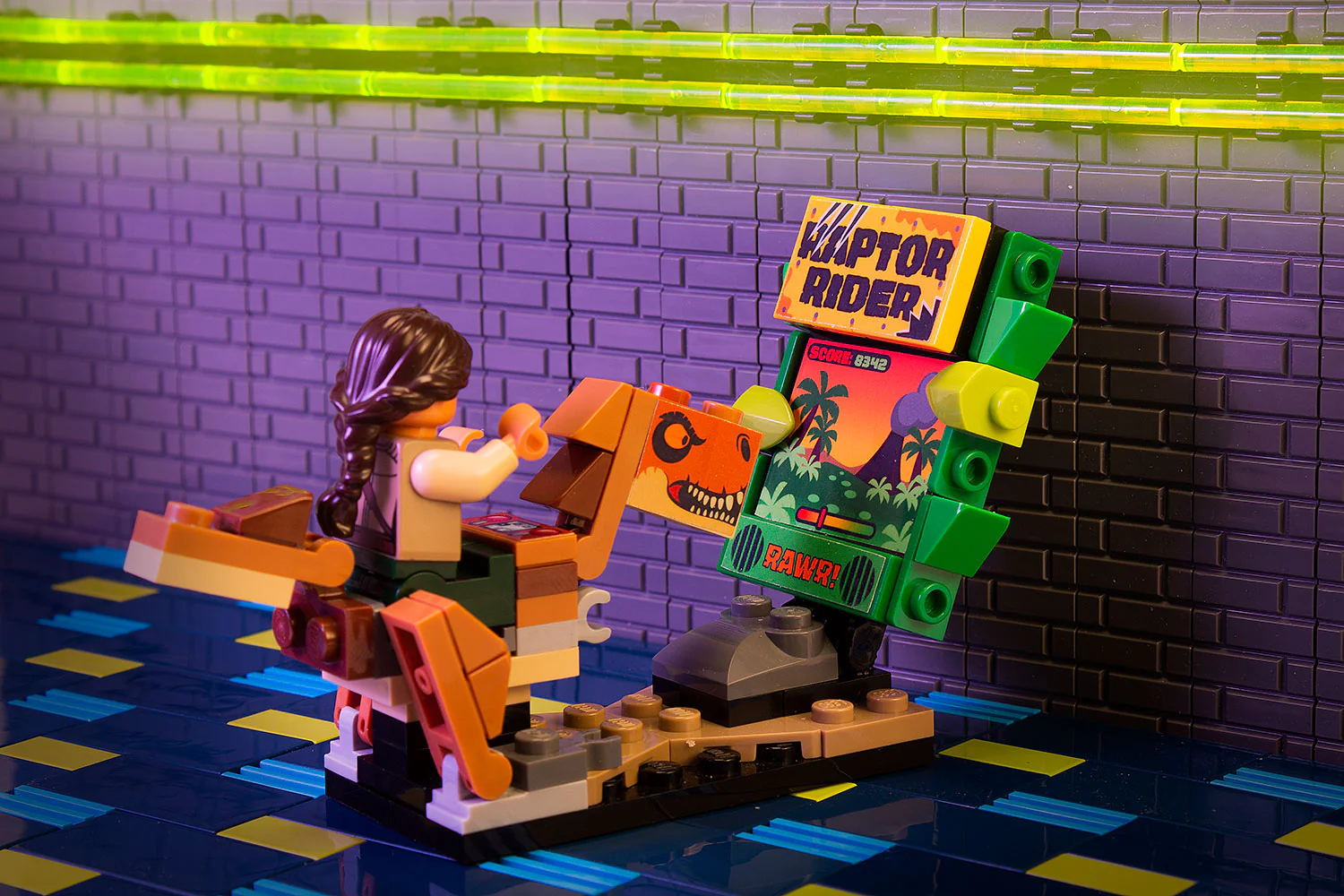 Raptor Rider - B3 Customs Arcade Game made using LEGO parts - Image 2