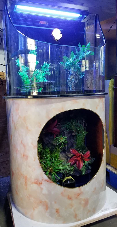 RARE AQUARIUM ITEM, CANYON VIEW EXTEND HALF CYLINDER 25 gallon. - Image 3