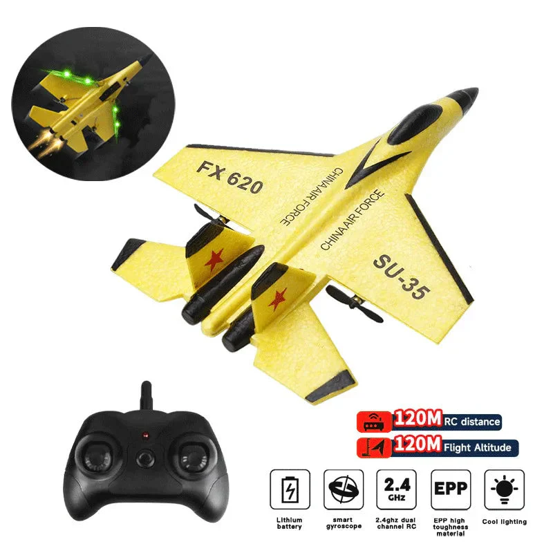 RC Foam Aircraft SU-35 Plane 2.4G Radio Control Glider Remote Control Fighter Plane Glider Airplane Foam Boys Toys for Children - Image 2