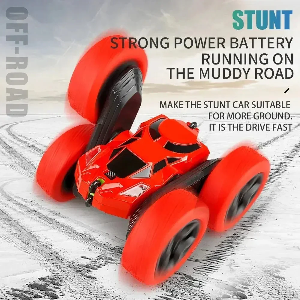 Rc Stunt Car Kids Double Sided Flip Remote Control Cars 2.4G High Speed 360° Rotation Drift Auto Toys Gifts for Boy & Girls - Image 3