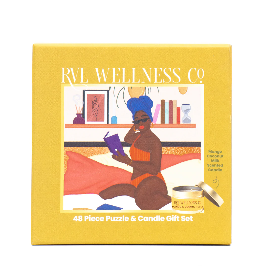 Reading & Relaxing | 48 Piece Puzzle & Candle Gift Set - Image 4