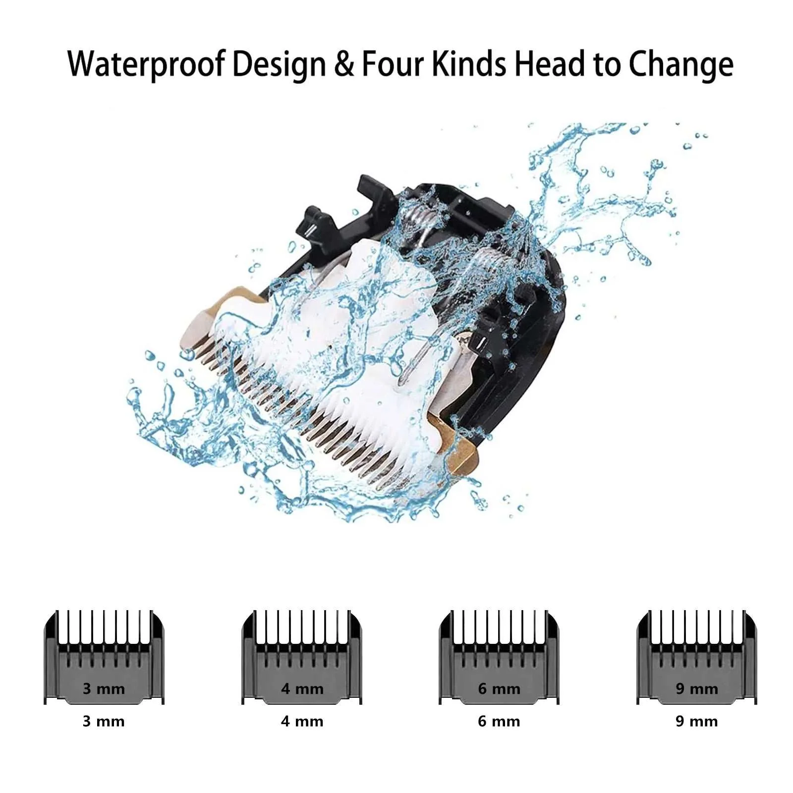 Rechargeable Dog Clippers, Low Noise Pet Shaver Dog Grooming Kit Cordless Professional Dog Hair Trimmer with Comb Scissors for Dogs Cats & Others - Image 6