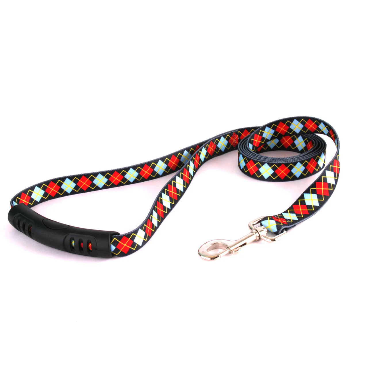 Red Argyle Dog Leash - Image 2