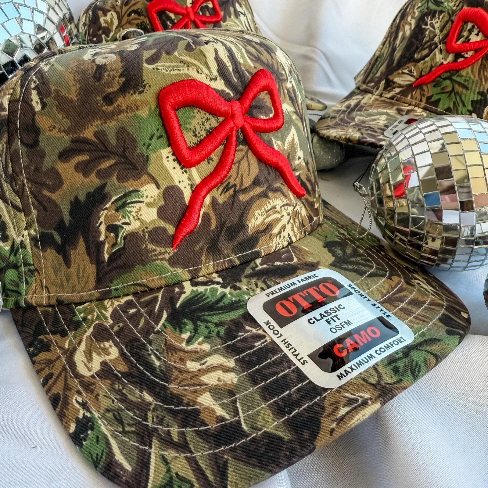 Red Bow Camo- Trucker Hat - Image 2
