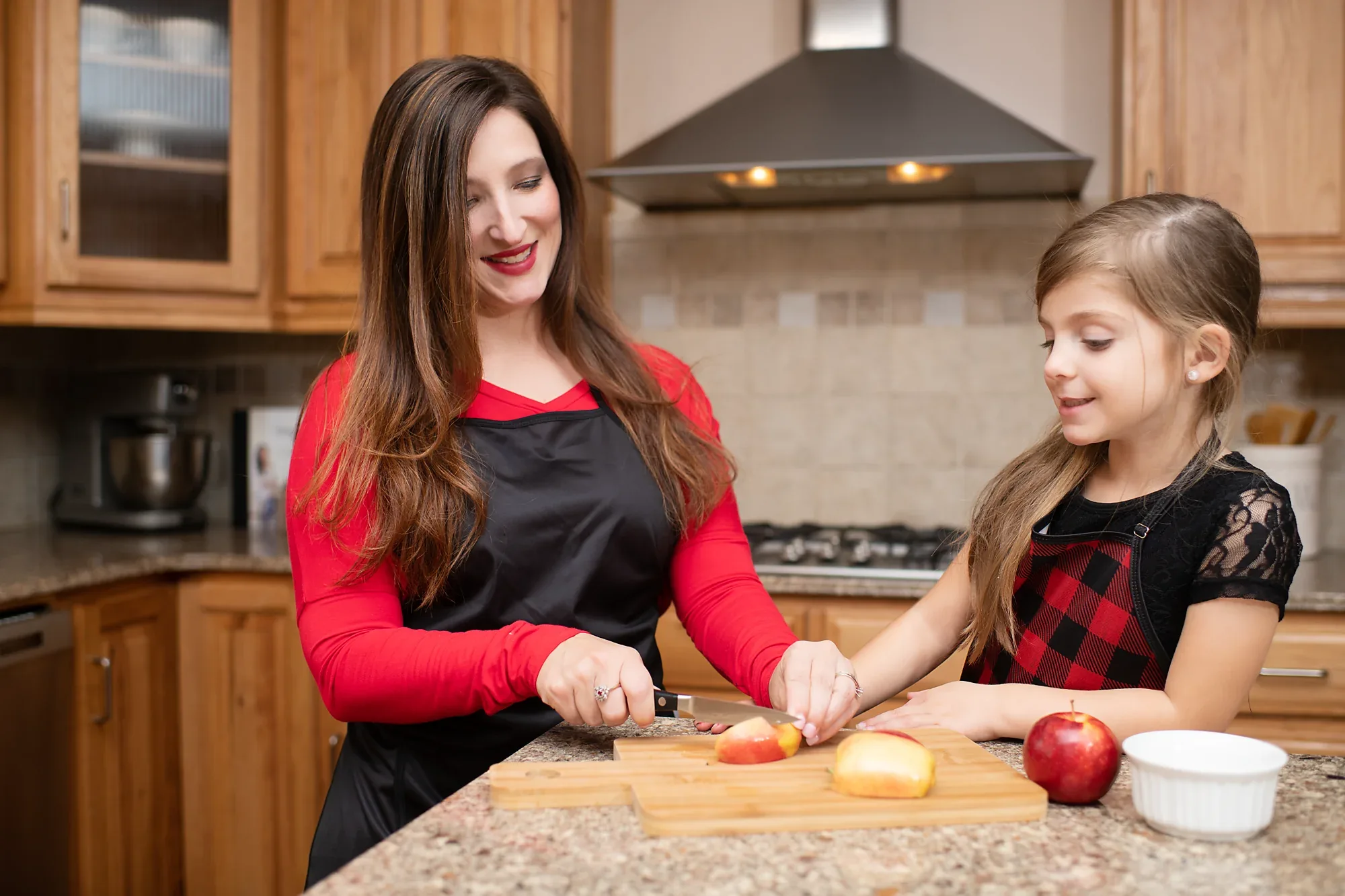 Red Buffalo Plaid Apron - fits sizes youth small through adult 2XL SALE - Image 14