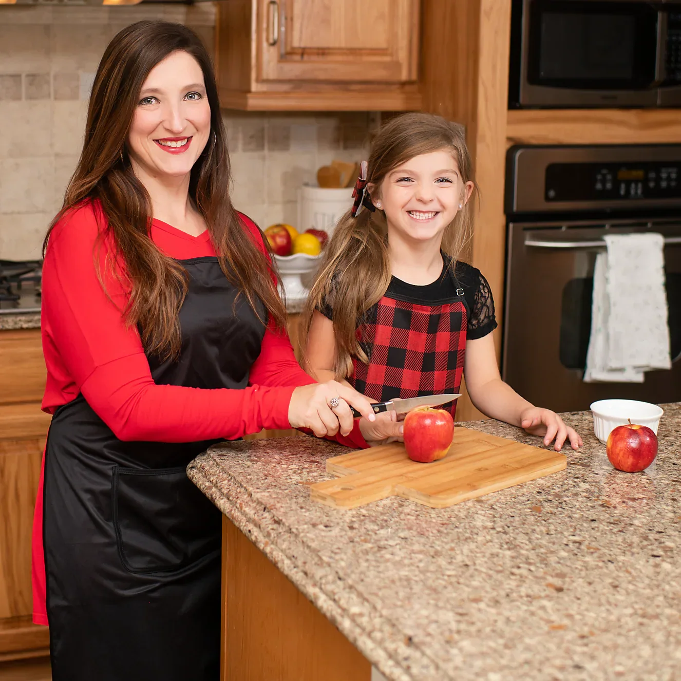 Red Buffalo Plaid Apron - fits sizes youth small through adult 2XL SALE - Image 8