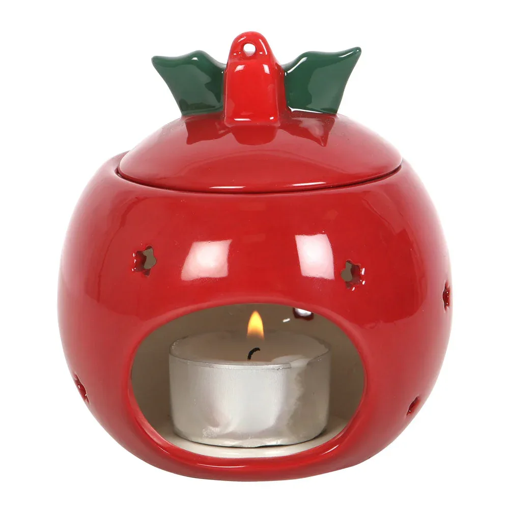 Red Christmas Ornament Bauble Oil Burner - Image 2